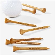Personalized Engraved Wood Golf Tees - 52921