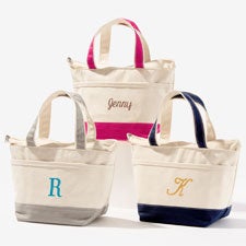 Embroidered Canvas Lunch Bag  - 53027