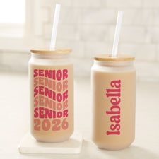 Senior Personalized Frosted Iced Coffee Tumbler - 53075