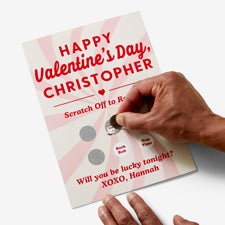 Flirty Valentine's Day Personalized Scratch Off Game  - 53221