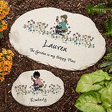 Garden philoSophie's Personalized Round Garden Stone  - 53237