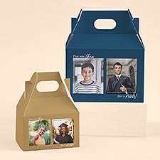 Then & Now Graduation Personalized Favor Boxes - 53362