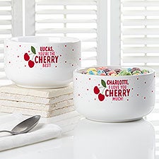Sweet Cherries Personalized Kids Cereal Bowl - 53410