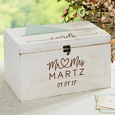 Engraved Infinite Love Wooden Card Box by Jessie James Decker - 53434