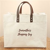 Embroidered Write Your Own Canvas Tote Bag by Jessie James Decker - 53464