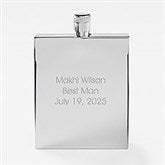 Engraved Thin Rectangle Flask by Jessie James Decker - 53514