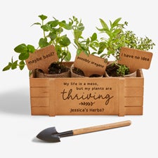 Fun Plant Quotes Personalized Herb Garden  - 53645