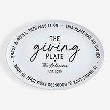 Giving Plate Personalized Oval Polymer Platter  - 53664