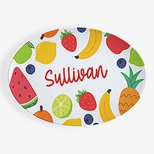 Summer Fruit Personalized Oval Polymer Platter - 53670