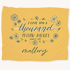 Gilmore Girls Thousand Yellow Daisies Personalized Blankets - 53759