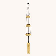 Vertical Family Name Personalized Temple Bells Wind Chime - 54129