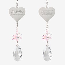 Heart Of The Family Personalized Heart Suncatcher  - 54136