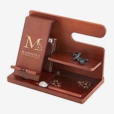 Personalized Wood Charging Station For Her  - 54143
