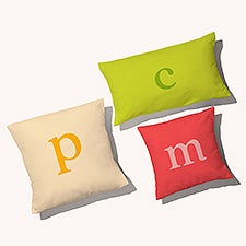 Typewriter Initial Personalized Throw Pillow  - 54212