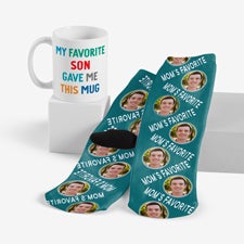 Favorite Child Mug and Photo Socks Mother's Day Gift Bundle  - 54269