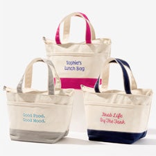 Write Your Own Embroidered Canvas Lunch Bag  - 54419