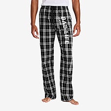 Dad Personalized Men's Black & White Flannel Pants - 54507