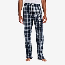 Dad Personalized Men's Navy & White Flannel Pants - 54511