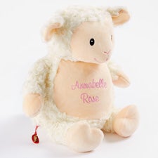 Plush Pal Embroidered Personalized Fluffy Lamb - 54517