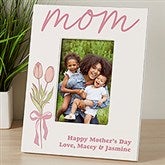 Kittenish Personalized Tulip Bouquet 4x6 Picture Frame - Vertical   - 54572