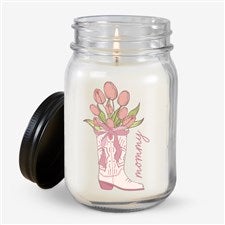 Personalized Cowgirl Bouquet Mason Jar Candle byJessie James Decker - 54576