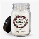 Personalized Floral Wreath Mason Jar Candle by Jessie James Decker - 54577