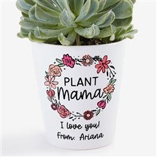 Personalized Floral Wreath Mini Flower Pot by Jessie James Decker - 54581