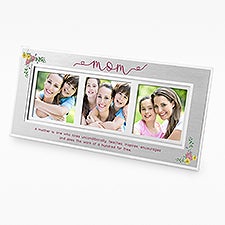 Personalized Floral Multi Picture Frame for Mom - 54598