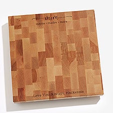 Engraved Mom/Grandma Butcher Block Cutting Board    - 54601