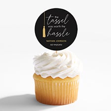 Tassel Was Worth The Hassle Personalized Cupcake Topper - 54689