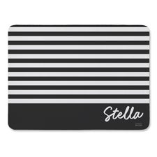 Black & White Personalized Pet Food Mat - 54696