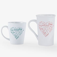 Close To Her Heart Personalized Latte Mug - 54845