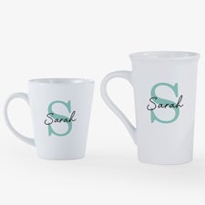 Simple Signature Personalized Latte Mug - 54848