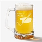 Golf Club Personalized Glass Beer Mug - 5488
