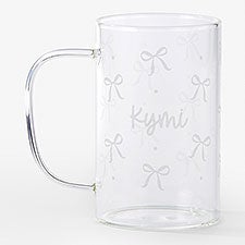 Repeating Icon Engraved 18oz Glass Mug - 54928