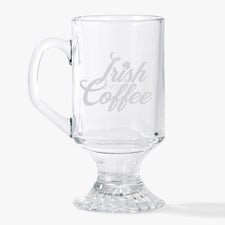 Shamrock Sips Engraved 10oz Irish Footed Mug  - 54933