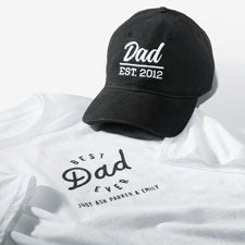 Best Dad Ever Personalized Hat & Shirt Gift Set - 55070