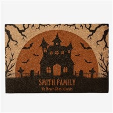 Haunted House Personalized 18x27 Synthetic Coir Doormat  - 55081