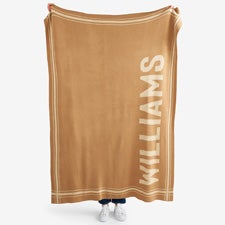 Metro Grid Personalized 50x60 Knit Blanket  - 55158D