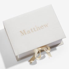 Personalized Medium Shantung Keepsake Box - 55226D