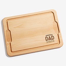 Amazing Dad Personalized Hardwood Cutting Board  - 55229