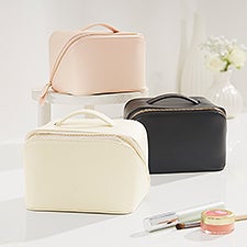 Engraved Small Leather Beauty Case - 55276