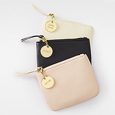 Engraved Leather Card & Coin Purse - 55280