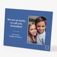 Personalized Off-Set Frame with Video QR Code - 55323