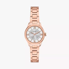 Engraved Fossil Gilmore Rose Gold Stainless Watch - 55453