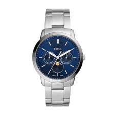 Engraved Fossil Neutra Moonphase Multifunction Stainless Steel Watch - 55455