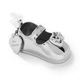 Engraved Silver Mary Jane Baby Shoe Ornament - 55517