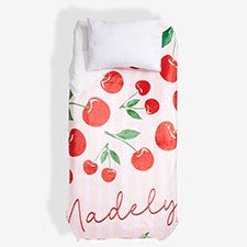 Fruit Pop Name Personalized Twin Fleece Blanket  - 55790