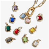 Gold Birthstone Rectangle Charms by Jessie James Decker - 55860