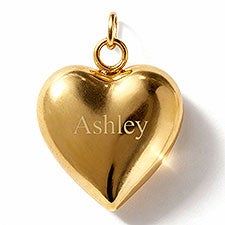 Engraved Puffy Heart Charm - 55874